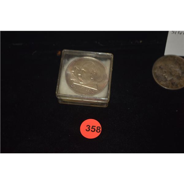 1961 GERMANY AUTO 75TH ANNIVERSARY MERCEDES BENZ DAIMLER OLD SILVER MEDAL (.1000 - 25 G)