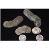 Image 2 : 40 SILVER QUARTERS: 1943 (4), 1944 (2), 1946, 1947, 1948, 1951 (2), 1952 (5), 1953 (3), 1954 (3), 19
