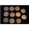 Image 3 : 11 FRANKLIN SILVER HALF DOLLARS: 1949, 1951, 1952, 1953 (2), 1954 (2), 1957, 1958, 1959 (2) (11 PCS)