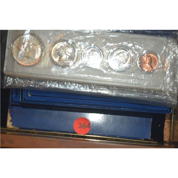 COLLECTION OF COIN SETS: 1964 (3), 1965, 1986 (2) (6 SETS)