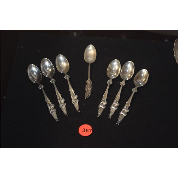 STERLING SILVER DEMITASSE SPOONS (73.6 GTW) (7 PCS)