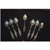 Image 2 : STERLING SILVER DEMITASSE SPOONS (73.6 GTW) (7 PCS)