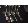 Image 1 : COLLECTION OF STERLING SILVER SPOONS (TEA, SOUP, CONSOMME, SAUCE LADLE & SERVING) (438.7 GTW) (18 PC