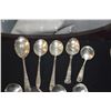 Image 2 : COLLECTION OF STERLING SILVER SPOONS (TEA, SOUP, CONSOMME, SAUCE LADLE & SERVING) (438.7 GTW) (18 PC