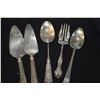 Image 2 : STERLING SILVER SERVING SPOONS, PIE KNIVES & COLD MEAT FORK (324.7 GTW) (5 PCS)