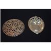 Image 2 : STERLING SILVER GRANDE BAROQUE HEART BOWL & STERLING./GLASS TRIVET (2 PCS)