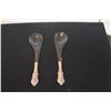 Image 1 : SALAD SERVERS W/STERLING HANDLES (2 PCS)