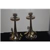 Image 1 : MICHAEL ARAM GOLD ORCHID TAPER CANDLE HOLDERS (2 PCS)