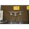Image 1 : WATERFORD CRYSTAL CANDLE HOLDERS (3 PCS)