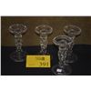 Image 1 : WATERFORD CRYSTAL CANDLE HOLDERS (4 PCS)