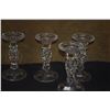 Image 2 : WATERFORD CRYSTAL CANDLE HOLDERS (4 PCS)