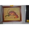 Image 2 : FRAMED VINTAGE FLORAL STILL LIFE ON CANVAS; SIGNED PAUL YARDLEY '69 (23 1/2" X 19 1/2")
