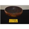 Image 1 : KOU WOOD RIBBED BOWL (9 1/2" X 3 1/2") (DOES NOT INCLUDE STAND)