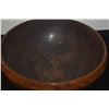 Image 2 : KOU WOOD RIBBED BOWL (9 1/2" X 3 1/2") (DOES NOT INCLUDE STAND)