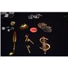 Image 7 : FASHION MONEY CLIPS, TIE TACKS, CUFFLINKS & WATCHES (17 PCS)