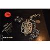Image 2 : FASHION JEWELRY: MEN'S RINGS, CUFFLINKS, MONEY CLIPS (SOME MARKED STERLING) (9 PCS)
