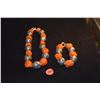 Image 1 : DYED CORAL NECKLACE & BRACELET (2 PCS)