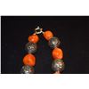 Image 2 : DYED CORAL NECKLACE & BRACELET (2 PCS)