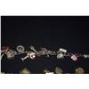 Image 2 : STERLING SILVER CHARM BRACELET (2 PCS) (75 GTW)