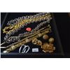 Image 1 : FASHION JEWELRY: NECKLACES, BRACELET, EARRINGS (SOME MARKED MILOR, CHRISTIAN DIOR, GP) (9 PCS)