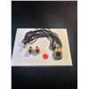 Image 1 : VERMEIL BYZANTINE STYLE JEWELRY SUITE: NECKLACE & EARRINGS (2 PCS)