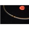 Image 2 : DAVID YURMAN STERLING SILVER METRO CABLE CHOKER W/14K ACCENTS