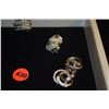 Image 2 : JUDITH RIPKA STERLING SILVER EARRINGS (3 PAIR) & RING (4 PCS)