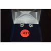 Image 1 : 14K FAUX DIAMOND STUD EARRINGS