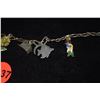 Image 2 : CHARM BRACELET W/7 GUMPS STERLING SILVER HAWAIIAN THEMED CHARMS