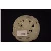 Image 3 : RETICULATED WHITE SERPENTINE JADE ARCHAIC STYLE PENDANT (2 2/3" X 2")
