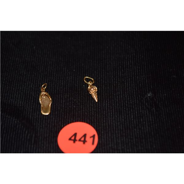 14K CHARMS (1.9 GTW) (2 PCS)