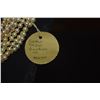 Image 4 : 8 STRAND PINK BIWA CULTURED PEARL CHOCKER W/14K CLASP W/DIAMOND, RUBY & SAPPHIRE