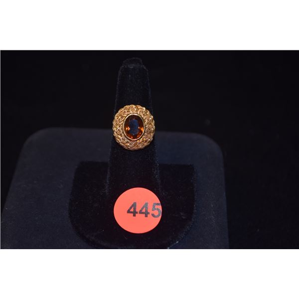 14K CITRINE RING (5.7 GTW)