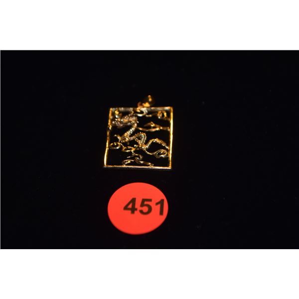 14K DRAGON PENDANT (3.9 G)