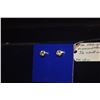 Image 3 : 14K WG DIAMOND STUD EARRINGS (APPROX 1/2 CTW) (1.8 GTW)