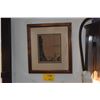 Image 1 : KOA FRAMED JOHN KELLY, "KAIPO"; SIGNED (16 1/2" X 18 1/2")