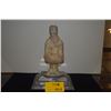 Image 1 : CHINESE TERRACOTTA TOMB FIGURE ON ACRYLIC STAND (15")