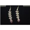 Image 3 : NI'IHAU SHELL EARRINGS, HELICONIA STYLE W/MOMI KEO KEO, KAHELELANI KEO KEO & POLEHU (COWRY)