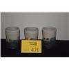 Image 1 : 3 TEA CUPS W/BLUE & BLUSH GLAZES; SIGNED HIGA (3 PCS)