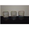 Image 3 : 3 TEA CUPS W/BLUE & BLUSH GLAZES; SIGNED HIGA (3 PCS)