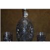 Image 3 : CHINESE EXPORT DECANTER & 6 GLASSES, OPENWORK SILVER FLORAL OVERLAY (7 PCS)