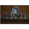 Image 5 : CHINESE EXPORT DECANTER & 6 GLASSES, OPENWORK SILVER FLORAL OVERLAY (7 PCS)