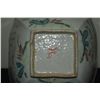 Image 7 : CHINESE SQUARE BOWL, POLYCHROME BAMBOO PAINTING & POEMS; SIGNED W/STAND