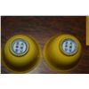 Image 2 : PAIR IMPERIAL YELLOW CUPS, YONG ZHENG REIGN MARK (1723-1735) (2" X 2 1/2") (DOES NOT INCLUDE STAND)