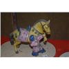 Image 3 : 2 PCS CHINESE CERAMIC FOLK ART SCULPTURES OF HORSE & GROOM, POLYCHROME W/STANDS (6 1/2" X 5 1/2" X 4
