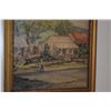 Image 3 : FRAMED VINTAGE WATERCOLOR ON BOARD, HAWAIIAN STREET SCENE; SIGNED GENE LYNCH (21 1/2" X 21 1/2")