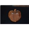Image 2 : KAMANI LEAF SHAPED WOOD BOWL; SIGNED SORENSEN, NORFOLK PINE BOWL; SIGNED JERRY KERMODE & JAR OF MARB