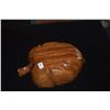 Image 5 : KAMANI LEAF SHAPED WOOD BOWL; SIGNED SORENSEN, NORFOLK PINE BOWL; SIGNED JERRY KERMODE & JAR OF MARB