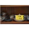 Image 1 : MIXED LOT: CHINESE DISHES, CLOISONNE DISHES, TEAPOT & BOWLS (23 PCS)