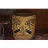 Image 2 : WOOD MASK, TRIBAL POTTERY, NECK REST & KNIFE (4 PCS)
